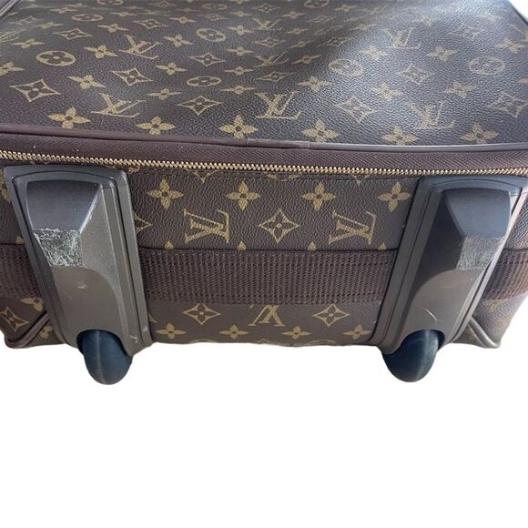 Louis Vuitton Monogram Pegase 50 Rolling Suitcase 22" Brown Canvas Unisex - Picture 2 of 7
